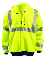 🧥 stay safe and warm with occunomix 3x hi-viz yellow fleecepolyester sweatshirt logo