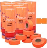 perco 1 line fluorescent red - 10 sleeve: vibrant and efficient labeling solution logo