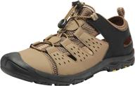 🐪 camel waterproof closed toe athletic sandals: sturdy and versatile footwear for all-weather activities logo