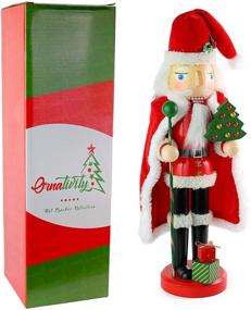 img 1 attached to Ornativity Santa Claus Nutcracker - Festive 🎅 Wood Nutcracker Santa Figure for Christmas Home Decor