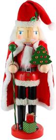 img 4 attached to Ornativity Santa Claus Nutcracker - Festive 🎅 Wood Nutcracker Santa Figure for Christmas Home Decor