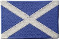 🏴 authentic scotland flag scottish national emblem iron on sew on patch: perfect for adding a touch of scottish pride logo