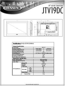 img 2 attached to Jensen JTV19DC 19 Inch HD Ready RV LED TV with Integrated HDTV Tuner, Dual Function Remote Control, Black