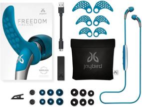 img 2 attached to 🎧 Jaybird Freedom F5 In-Ear Wireless Bluetooth Sports Headphones – Secure Fit for Sports – Durable All-Metal Design – Ocean Blue