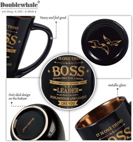 img 2 attached to ☕ Boss Coffee Mug - Top Birthday Gifts for Boss - Hilarious Birthday Gift Ideas for Boss: Men, Dad, Uncle - Premium Farewell Gift for Boss: Large Porcelain Tea Mug 18 Oz Black