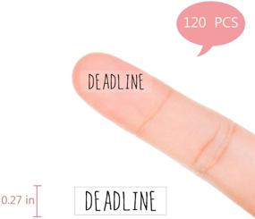 img 3 attached to 📅 Clear Deadline Planner Stickers, Set of 120 Work or School Reminder Labels for Scrapbooking and Crafting