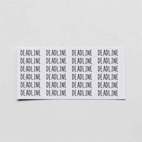 img 2 attached to 📅 Clear Deadline Planner Stickers, Set of 120 Work or School Reminder Labels for Scrapbooking and Crafting