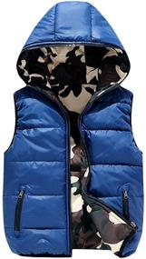 img 4 attached to Mallimoda Lightweight Hooded Waistcoat Black Outdoor Recreation for Outdoor Clothing