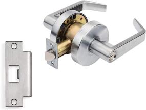 img 1 attached to 🔑 Dynasty Hardware AUG-00-26D ADA Grade 2 Commercial Keyed Lever Lockset for Office Doors, Satin Chrome Finish