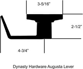 img 2 attached to 🔑 Dynasty Hardware AUG-00-26D ADA Grade 2 Commercial Keyed Lever Lockset for Office Doors, Satin Chrome Finish