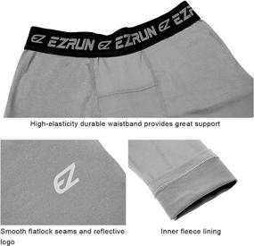 img 1 attached to 🏃 Optimized for SEO: EZRUN Youth Boys' Leggings - Thermal Compression Tights with Fleece Lining for Sports & Soccer