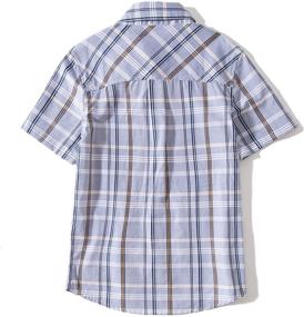 img 3 attached to 👕 Stylish Tronjori Short Sleeve Button Woven Boys' Clothing - Fashionable and Comfortable Attire for Boys