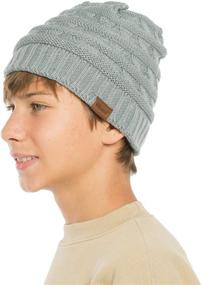 img 2 attached to 🧒 ViGrace Winter Fleece Kids Beanie - Boys' Cold Weather Accessories