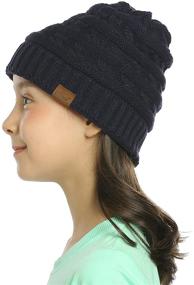 img 1 attached to 🧒 ViGrace Winter Fleece Kids Beanie - Boys' Cold Weather Accessories