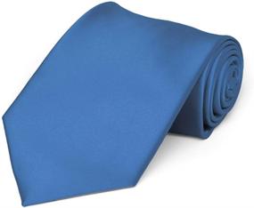 img 1 attached to 👔 High-Quality Solid Color Necktie for Men - TieMart's Accessories in Ties, Cummerbunds & Pocket Squares