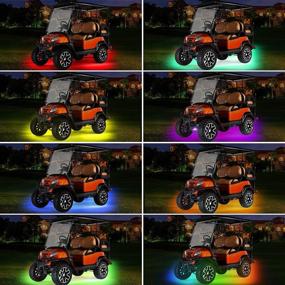 img 1 attached to Enhance your Golf Cart Experience with Roykaw Underbody LED Lights – Waterproof and Million Color LED Kit for EZGO, Yamaha, and Club Car