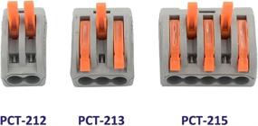img 1 attached to 🔌 DGOL Lever Terminal Block Cable Connectors: Compact 40pcs Set with PCT-212, PCT-213, PCT-215 Included