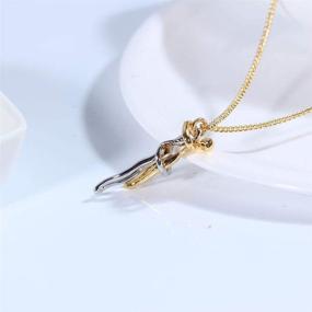 img 2 attached to 🤗 Chengxun Love Statement Necklace - Couple's Hug Pendant, Snuggle & Cherish