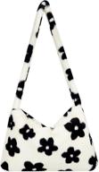 👜 fluffy shoulder bag plush underarm handbag bag: the ultimate fashionable accessory for women in autumn/winter logo
