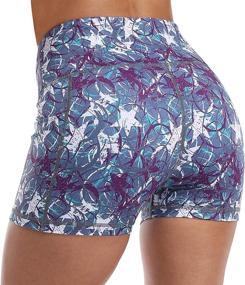 img 2 attached to 🏋️ Stylish and Functional: Amazon Essentials Women's Yoga Workout High Waist Shorts with Side Pockets - Perfect for Running, Biking, Gym