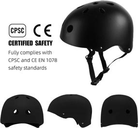 img 1 attached to 🛹 Multi-Sport Skateboard Helmet - Ideal for Scooter, Bike, Skating, Rollerblading, and Skateboarding Activities - Lightweight and Safe for Kids, Youth & Adults