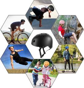 img 2 attached to 🛹 Multi-Sport Skateboard Helmet - Ideal for Scooter, Bike, Skating, Rollerblading, and Skateboarding Activities - Lightweight and Safe for Kids, Youth & Adults