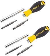 🔧 stanley 6 in 1 screwdriver set, pack of 2 logo