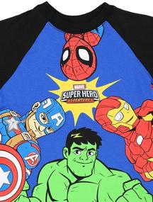 img 2 attached to 👕 Boys' Clothing: Marvel Super Adventures Sleeve T Shirt - Tops, Tees & Shirts