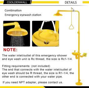 img 3 attached to Stainless Steel Combination Emergency Eyewash System by CGOLDENWALL