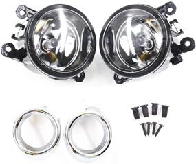 img 4 attached to 2012 2014 Ford Focus Clear Lens Driving Fog Lights Bumper Lamps+Bulbs by Labwork