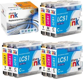 img 4 attached to 🖨️ Starink LC51 LC51C LC51M LC51Y LC51cl Ink Cartridge: 9-Pack for Brother MFC-845CW 885CW 240C 3360C 440CN 465CN 665CW 685CW (3 Cyan, 3 Magenta, 3 Yellow) - Compatible Replacement