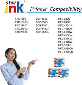 img 3 attached to 🖨️ Starink LC51 LC51C LC51M LC51Y LC51cl Ink Cartridge: 9-Pack for Brother MFC-845CW 885CW 240C 3360C 440CN 465CN 665CW 685CW (3 Cyan, 3 Magenta, 3 Yellow) - Compatible Replacement