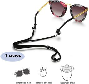 img 2 attached to Adjustable Glasses Sunglasses Lanyards Facemask Men's Accessories