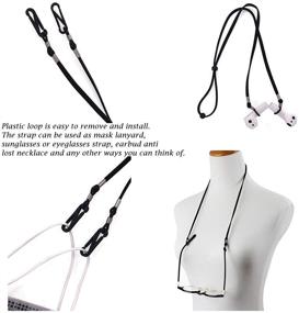img 1 attached to Adjustable Glasses Sunglasses Lanyards Facemask Men's Accessories