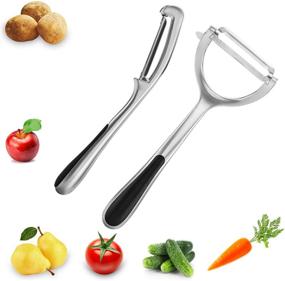 img 4 attached to Vegetable Potatoes Y Shaped Stainless Ergonomic