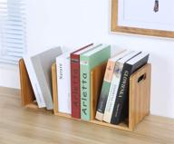 📚 salafey bamboo expandable desktop bookshelf- mini organizer for office or home tabletop логотип