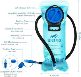 img 1 attached to 🚴 RUPUMPACK Hydration Pack 2L with Water Bladder - Backpack for Men, Women, Kids - Ideal for Cycling, Biking, Hiking, Running