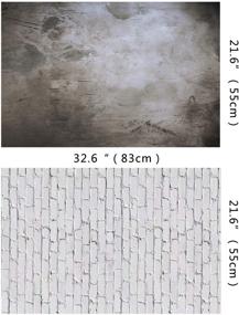 img 2 attached to 2-Piece Photographic Background Set: Grunge Brick & Cement Wall, Food Photography, Blogger Shot, Cosmetic Photo Flat Lay, ins Style Wood Textures Board, Video Background - 4 Patterns Included