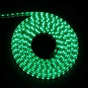 img 4 attached to 🌈 Ainfox 16.4Ft LED Strip Lights - Waterproof & UL-Listed Green Rope Lights for Outdoor Decor