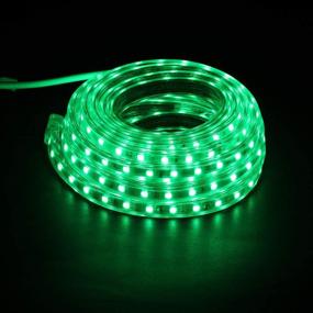 img 1 attached to 🌈 Ainfox 16.4Ft LED Strip Lights - Waterproof & UL-Listed Green Rope Lights for Outdoor Decor