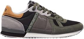 img 2 attached to Pepe Jeans Low Top Sneakers 982Antracite Men's Shoes