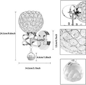 img 3 attached to Хрустальные бра Ygapuzi для освещения ванной комнаты