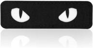 🐱 highly visible m-tac cat eyes morale patches: tactical patch for enhanced military combat with hook fasteners - black/glow in the dark (gitd) logo