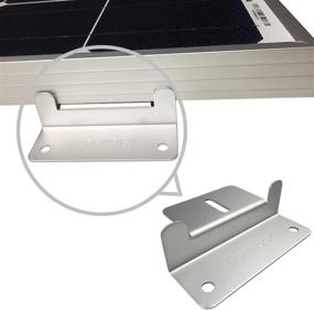 img 3 attached to Renogy Solar Panel Mounting Z Bracket 🌞 Mount, Set of 4 Units, for RV, Roof, Boat