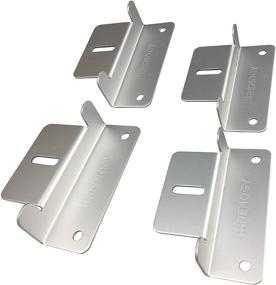 img 2 attached to Renogy Solar Panel Mounting Z Bracket 🌞 Mount, Set of 4 Units, for RV, Roof, Boat