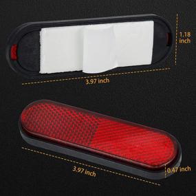 img 1 attached to 🚦 NTHREEAUTO Red Reflectors: Versatile Reflective Sticker for Motorcycle, Bicycle, Trailer, Cars, Trucks, Boat, ATV, Dirt Bike - Enhance Safety!