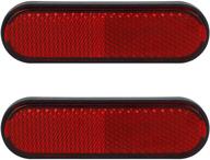 🚦 nthreeauto red reflectors: versatile reflective sticker for motorcycle, bicycle, trailer, cars, trucks, boat, atv, dirt bike - enhance safety! logo