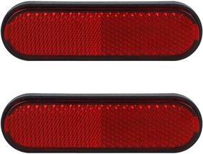 img 4 attached to 🚦 NTHREEAUTO Red Reflectors: Versatile Reflective Sticker for Motorcycle, Bicycle, Trailer, Cars, Trucks, Boat, ATV, Dirt Bike - Enhance Safety!