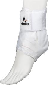 img 4 attached to AS1 Pro Lace Up Ankle Brace: Ankle Stabilizer for Volleyball, Rugby, Basketball. Supports Sprain Protection with Laces, compatible with Compression Socks or Sleeves. Available in Multiple Sizes.