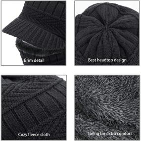 img 1 attached to 🧣 TAGVO Winter Knitted Balaclava Beanie Hat: Stay Warm with this Universal Size Cycling Ski Mask